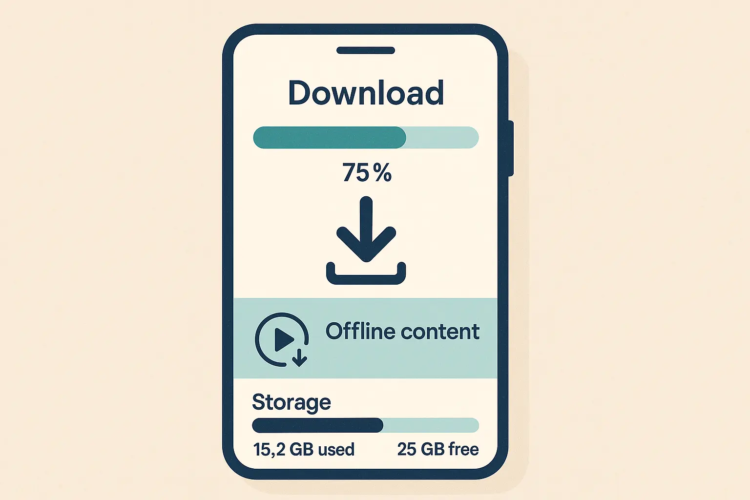 Apple TV download interface on Android