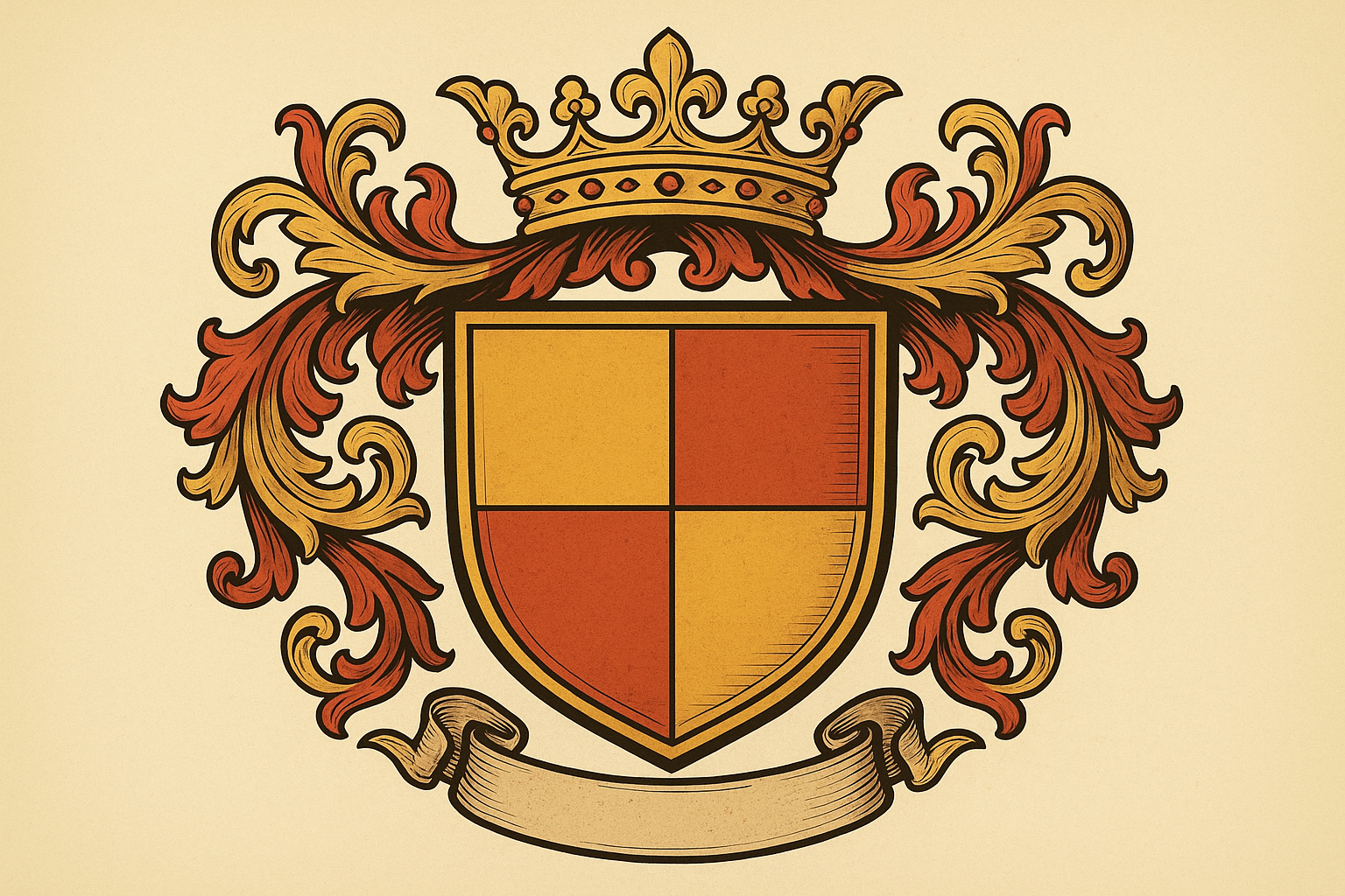 Family crest tattoo design