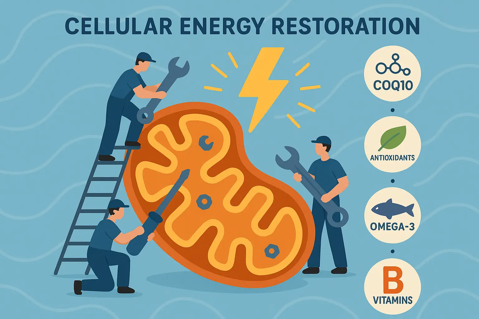 Mitochondrial repair after tequila hangover
