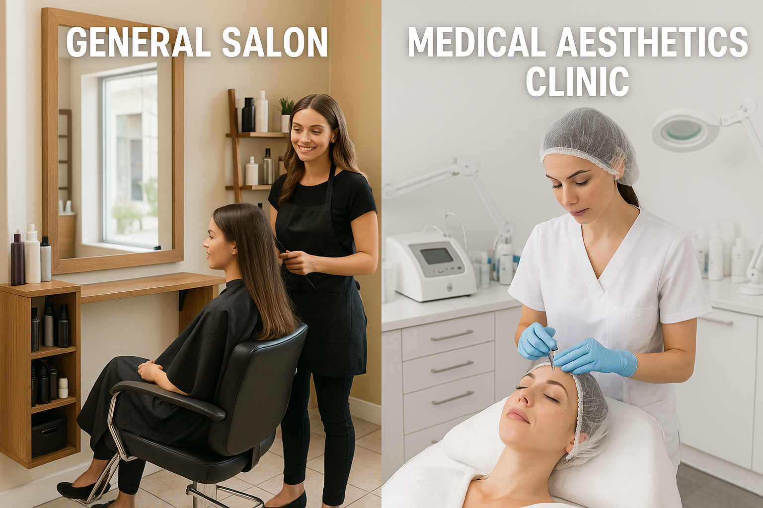 Medical aesthetics specialization career path diagram