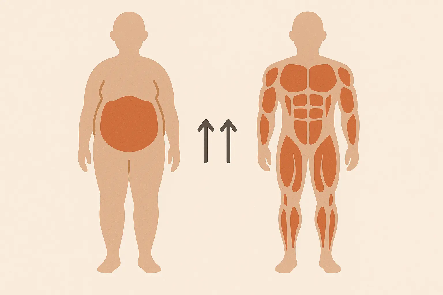 Body composition changes during HRT