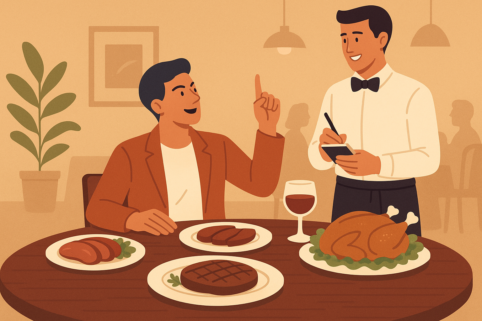 Carnivore dining at restaurants