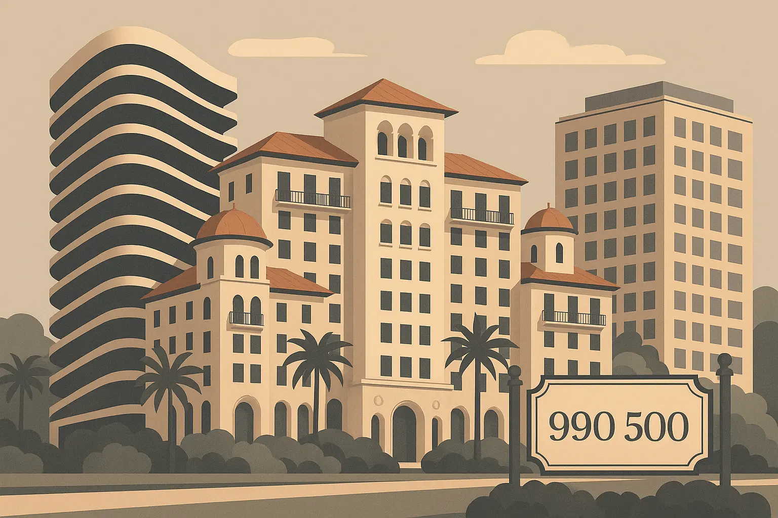 Luxury Miami real estate development with 305 area code branding