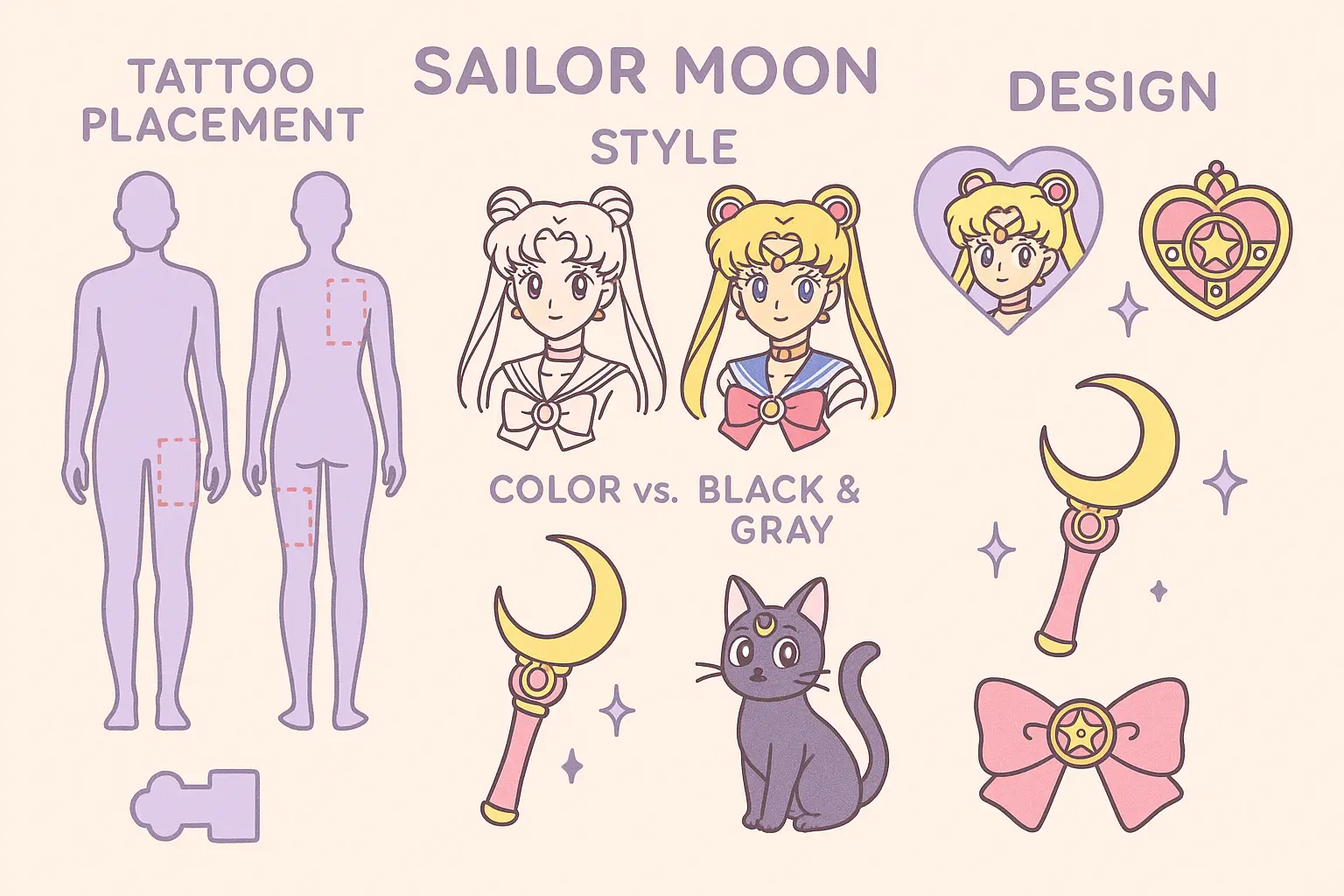 25 Sailor Moon Tattoo Ideas That’ll Transform Your Body Art Game