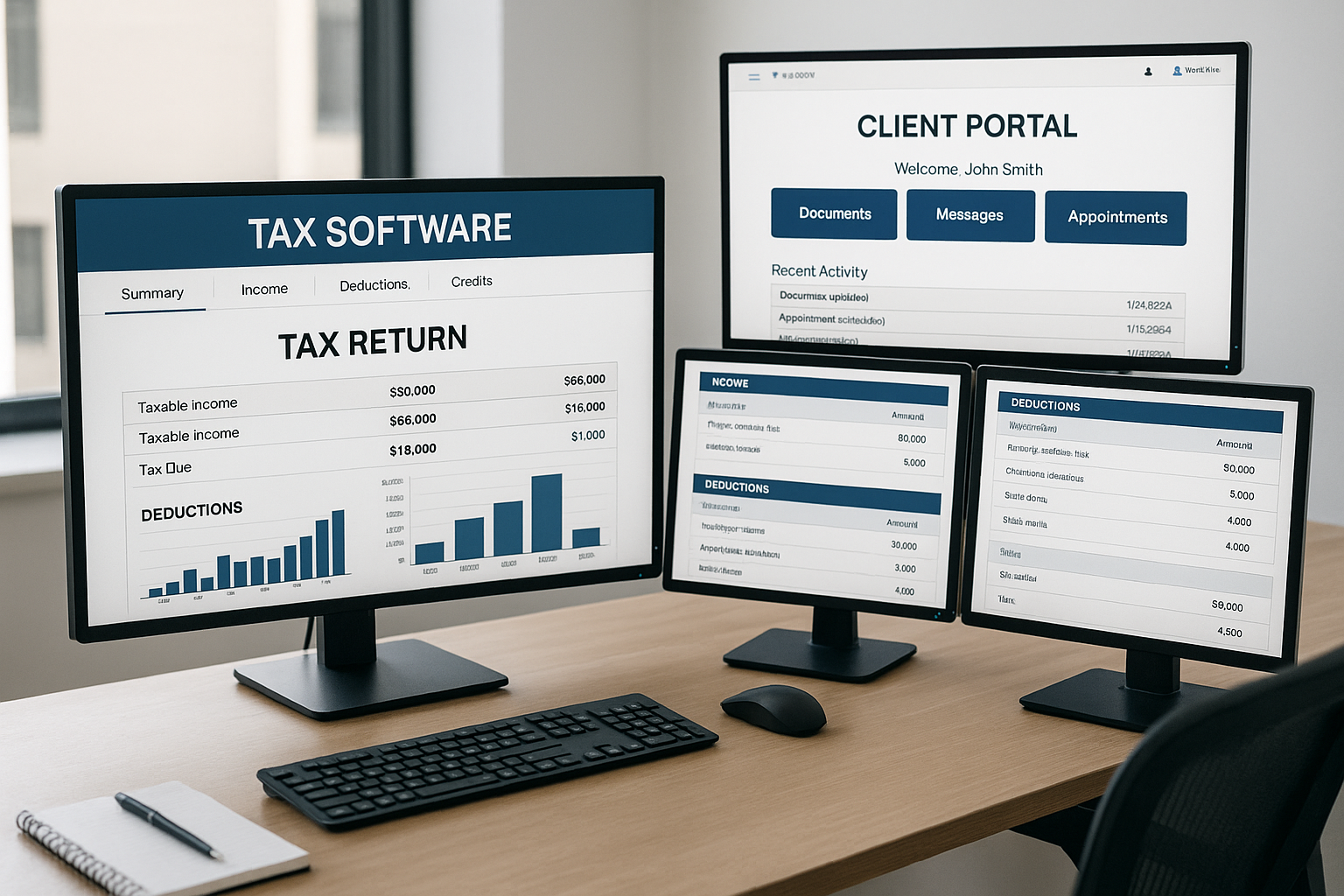 Tax preparation technology and software solutions