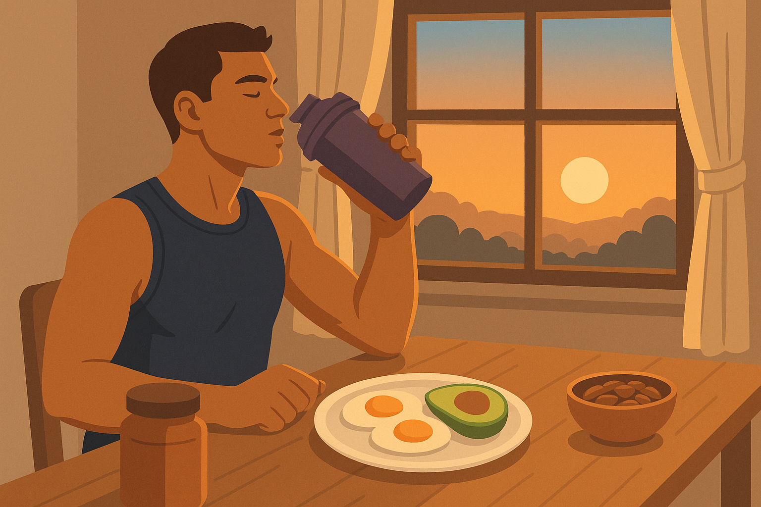 Pre-dawn nutrition window for athletes