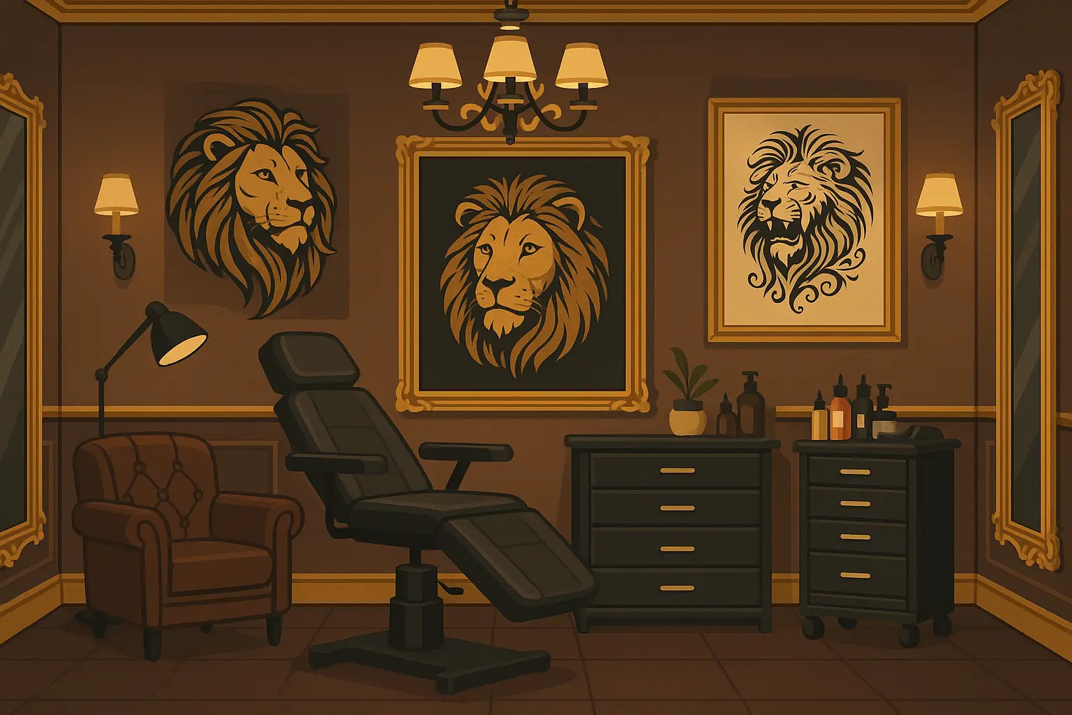 Premium lion tattoo artistry