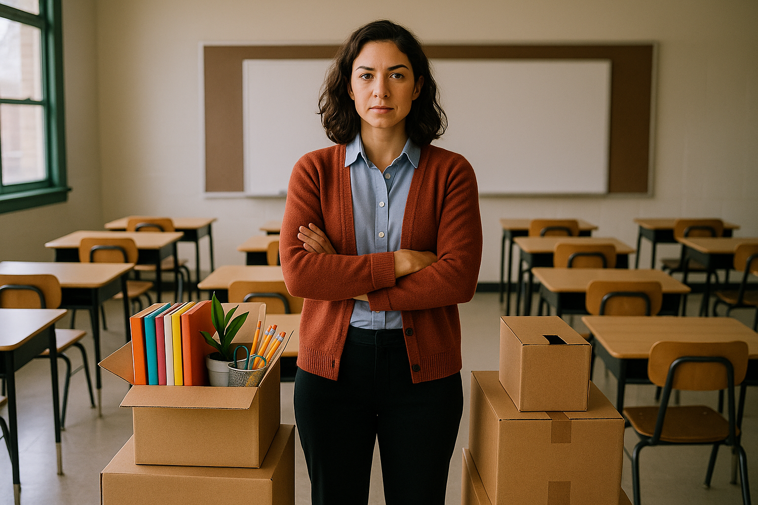 First-year teacher facing classroom reality and challenges