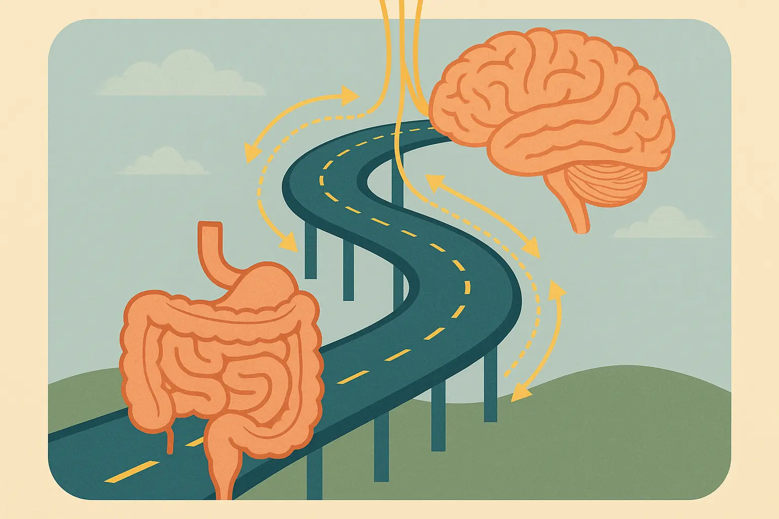 vagus nerve pathway from gut to brain