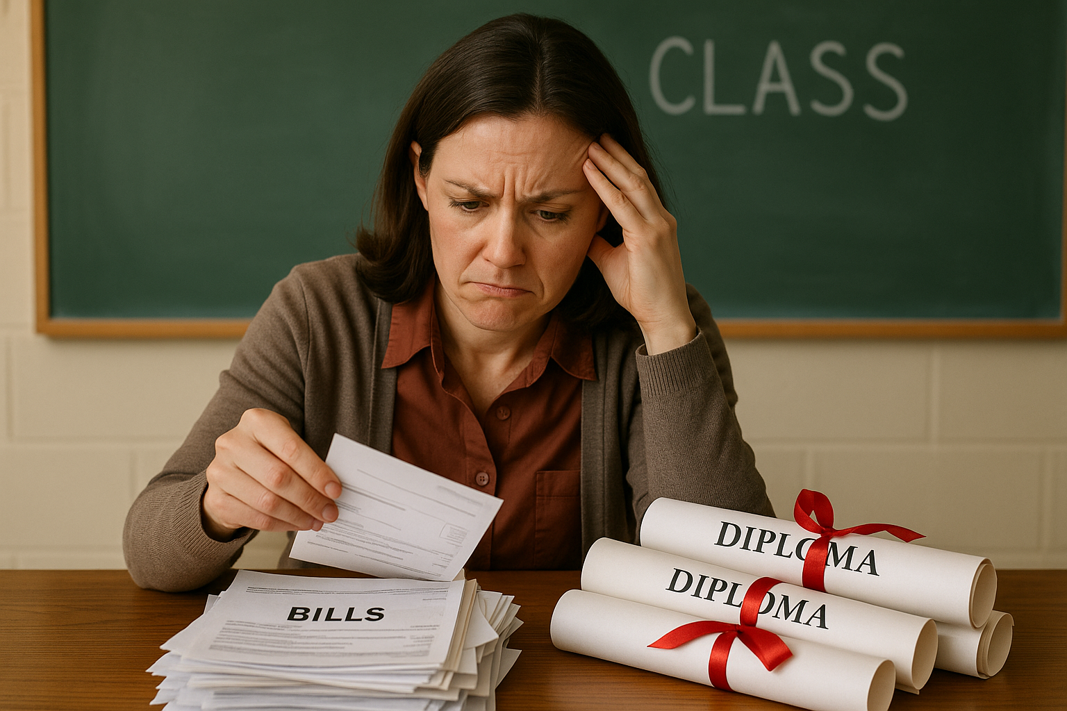 English teacher salary credential premium analysis