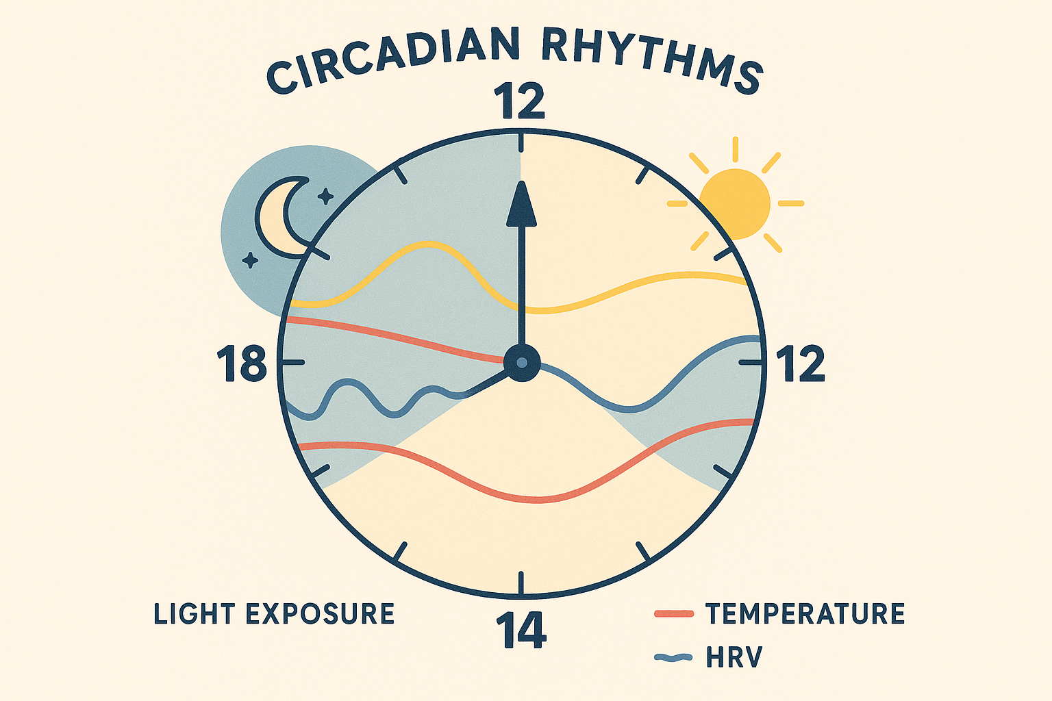 Circadian rhythm optimization for HRV