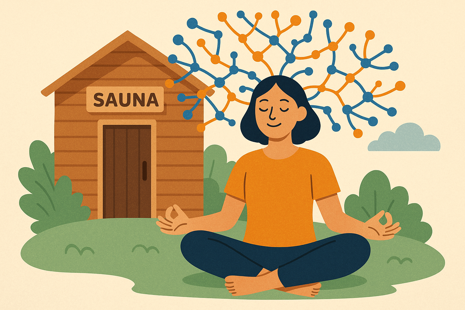 Post-sauna recovery and neuroplasticity optimization