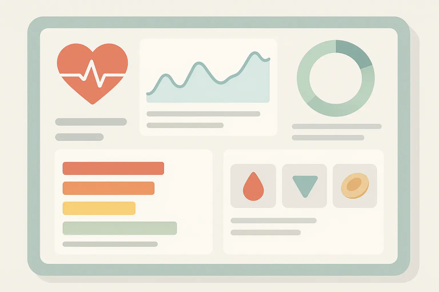 Personal health monitoring dashboard