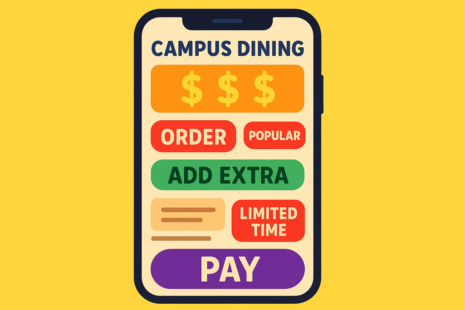 Campus dining app psychology