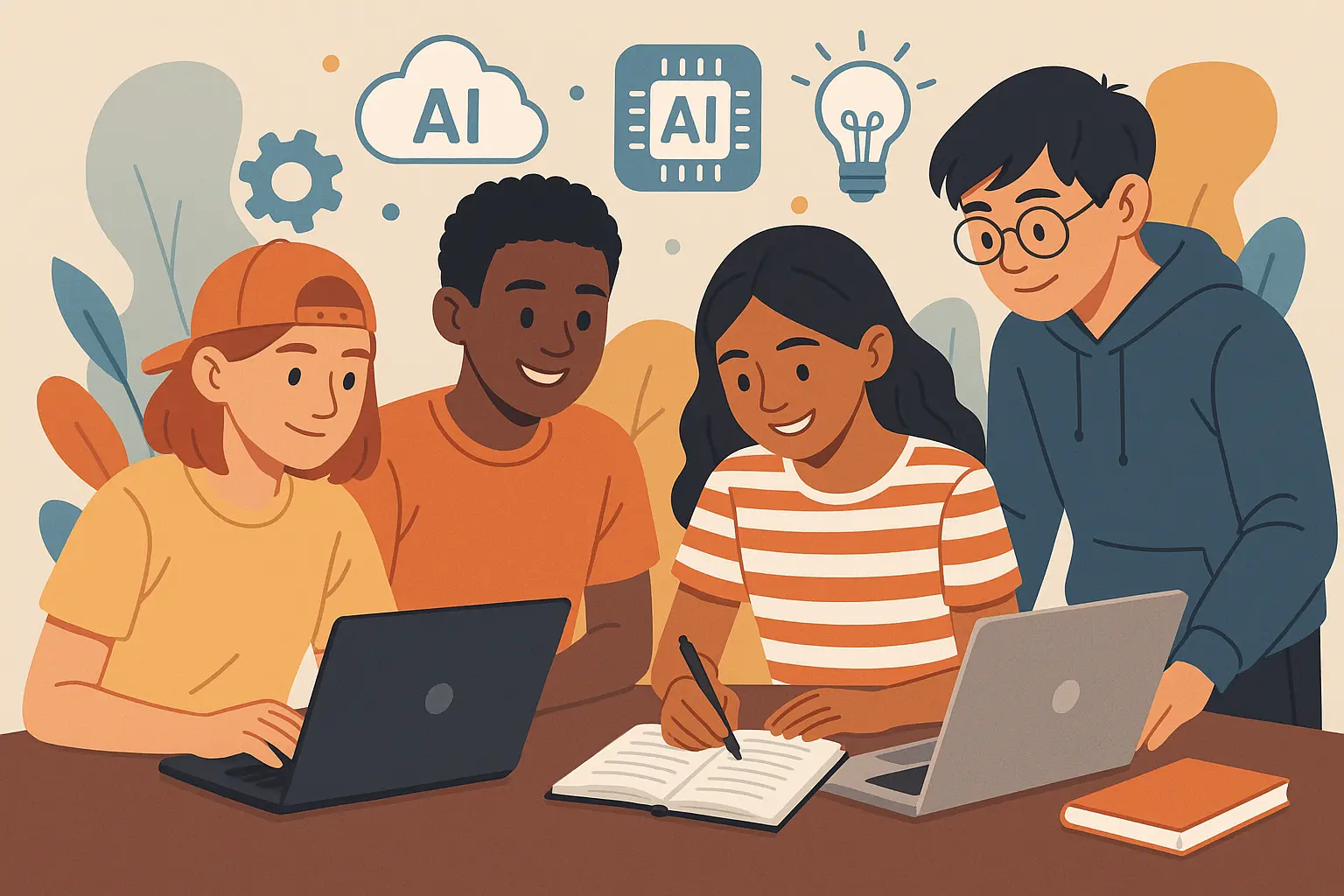 Teen writer using AI tools to create compelling stories