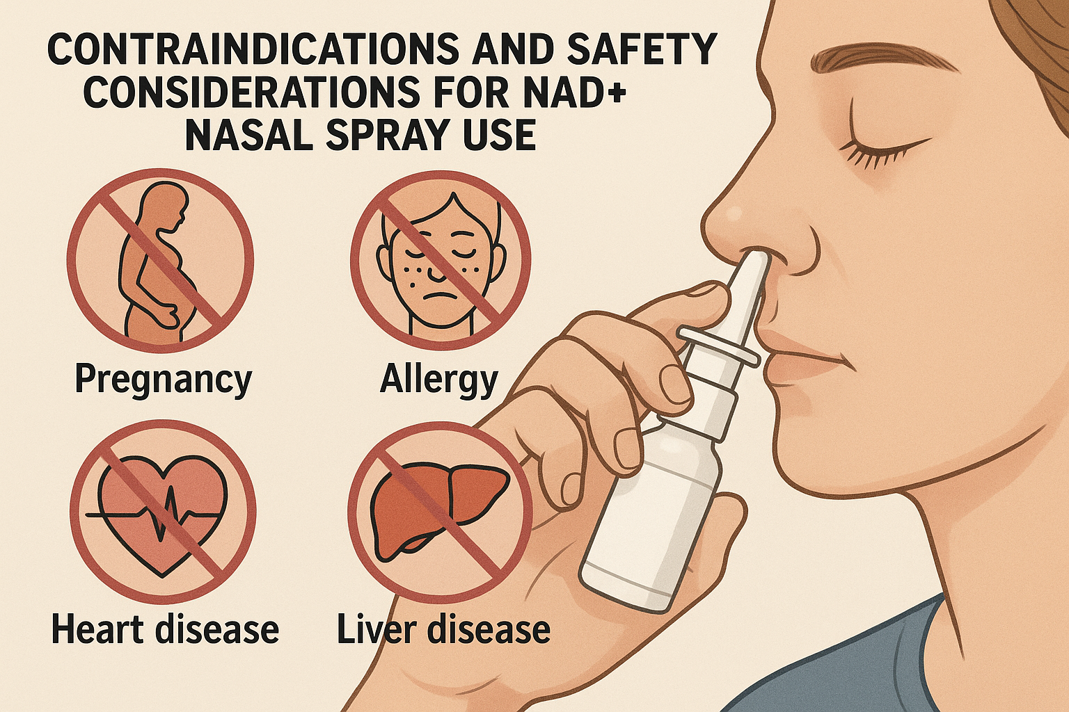 NAD nasal spray safety considerations