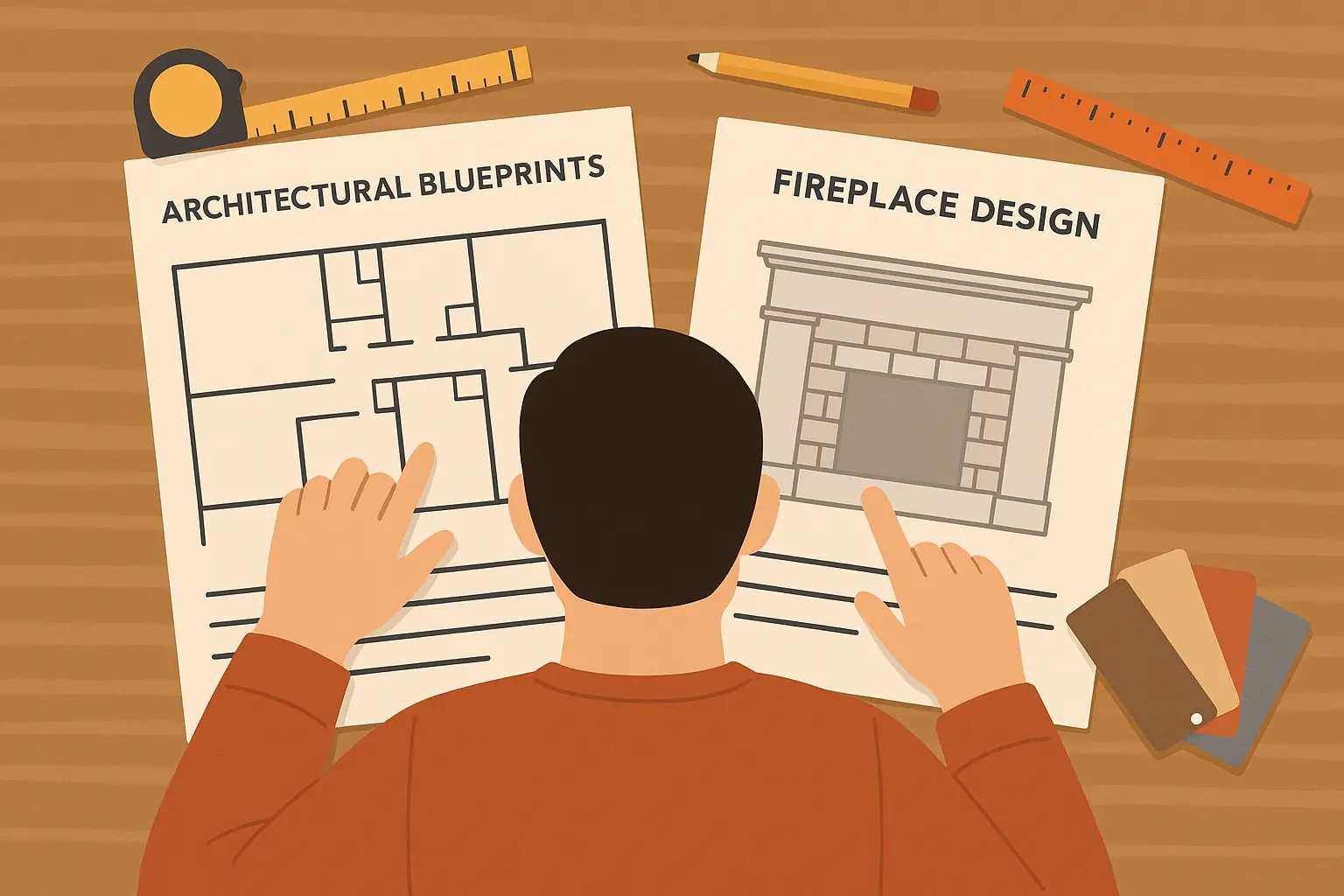 Planning considerations for brick fireplace renovation