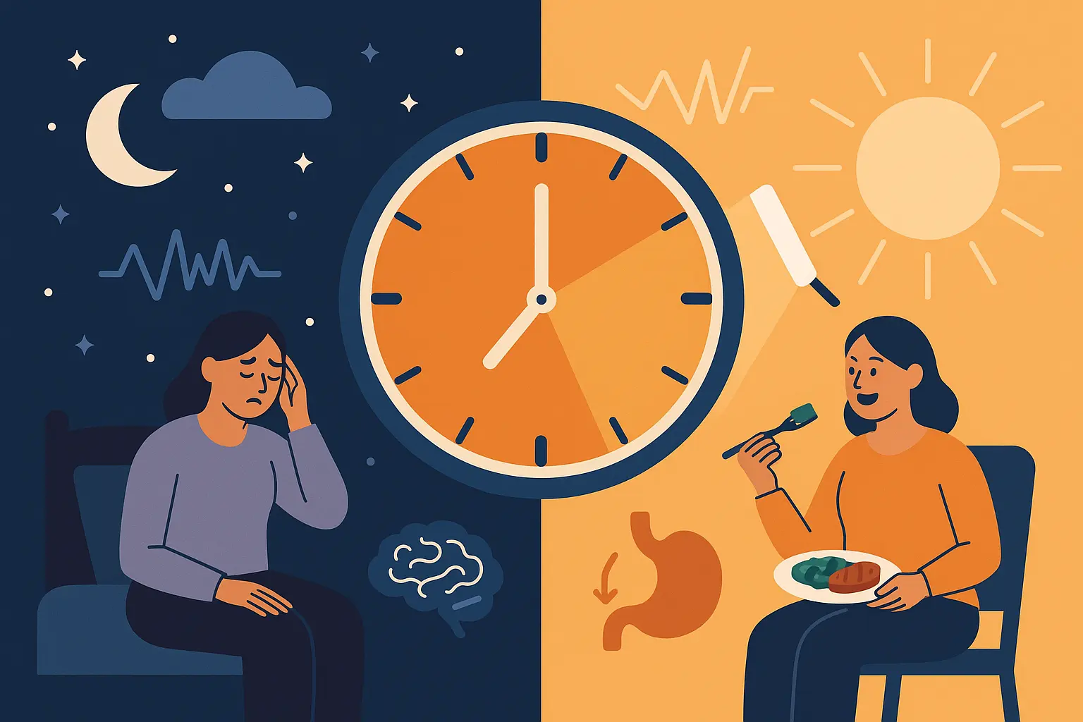 Circadian rhythm reset for hangover recovery