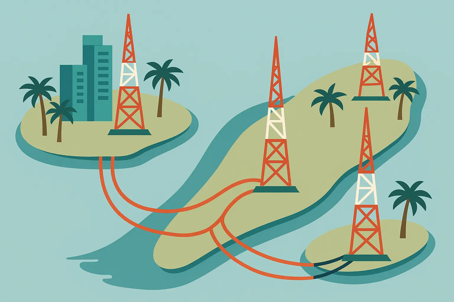 Miami Beach barrier islands telecommunications infrastructure