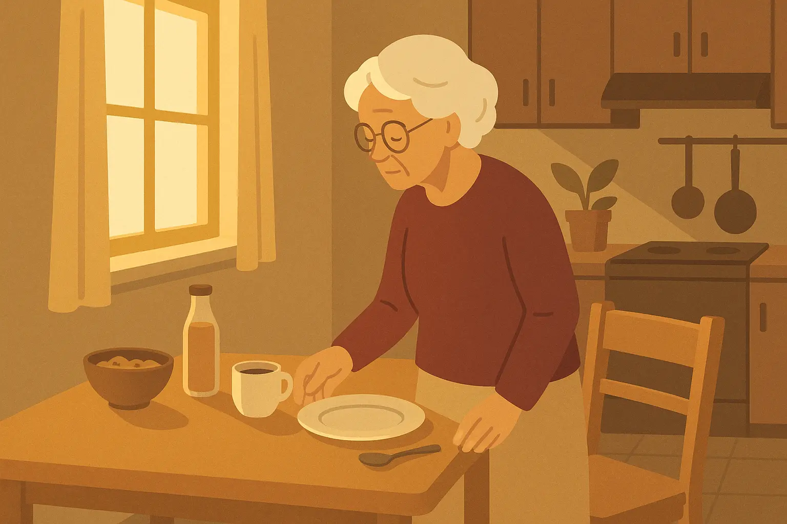 Empty nest story depicting grief and loss