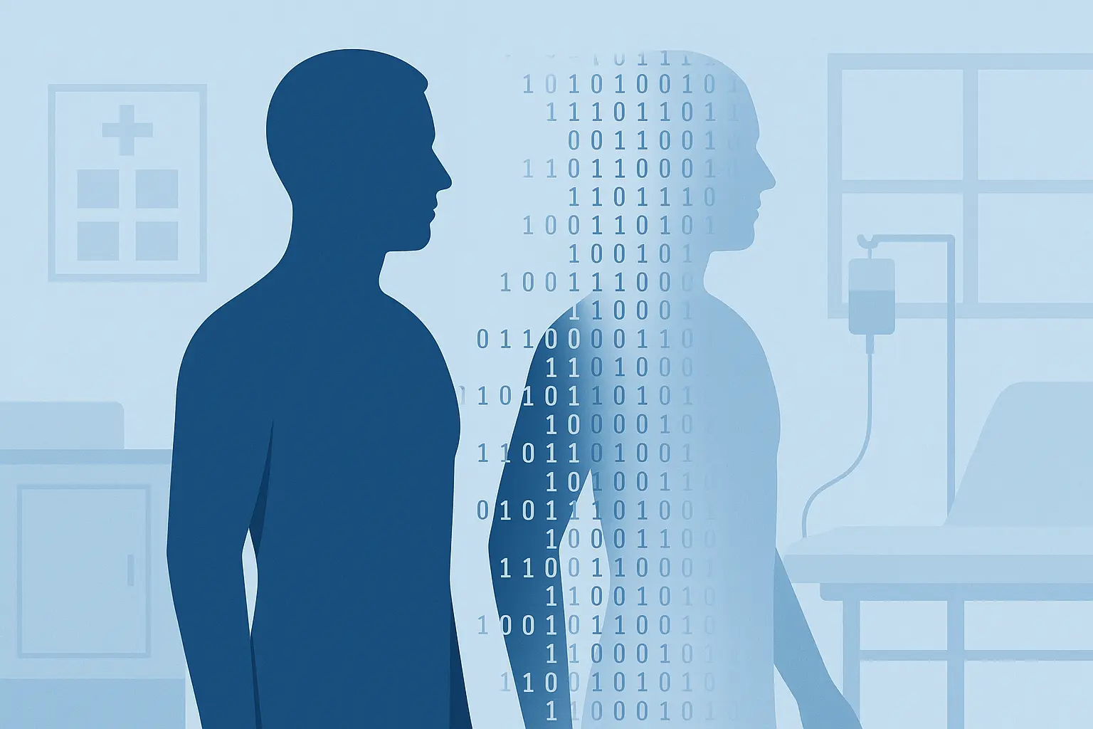 Digital consciousness transfer visualization