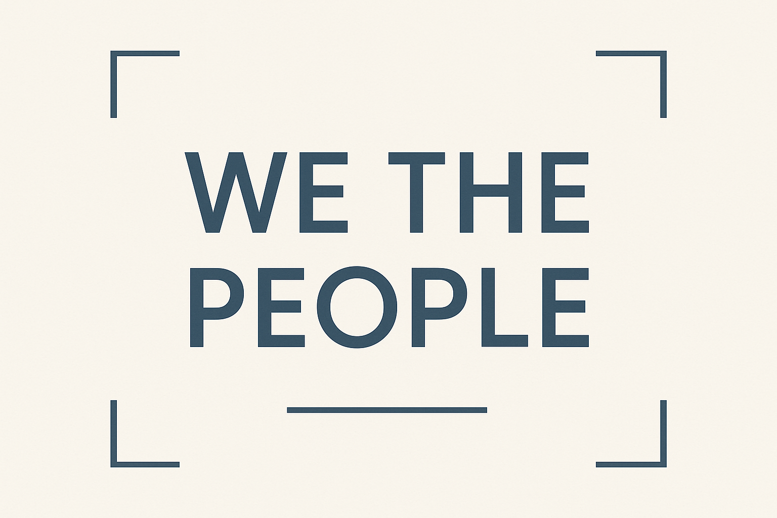 Modern minimalist We the People tattoo approaches