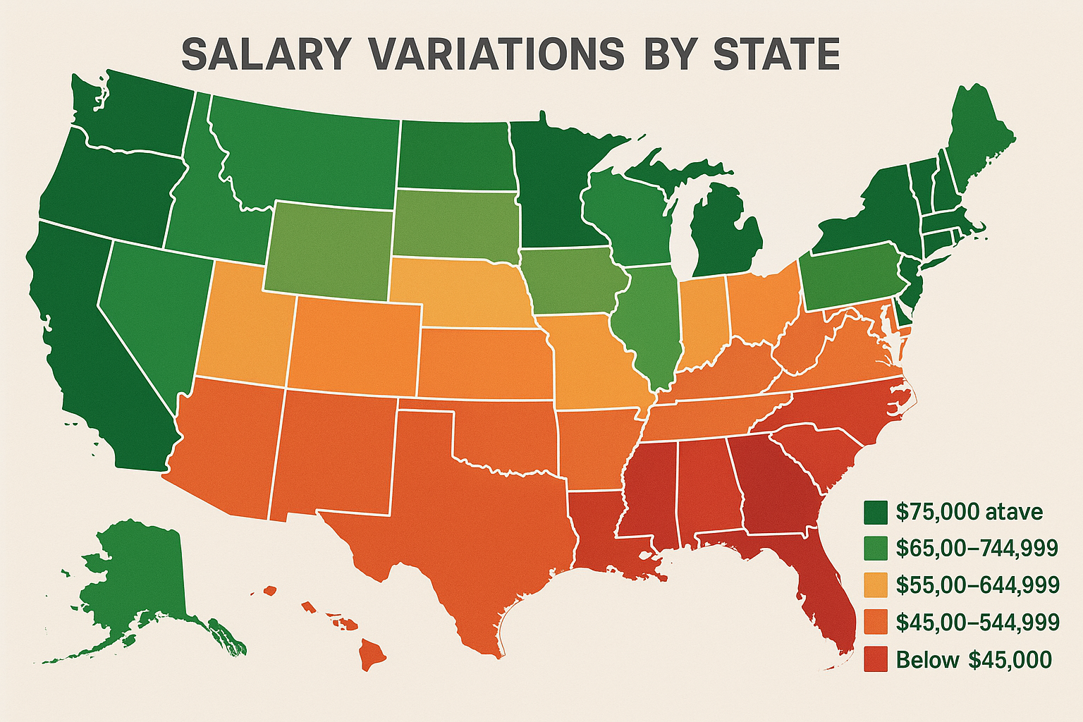 Geographic RBT salary distribution map