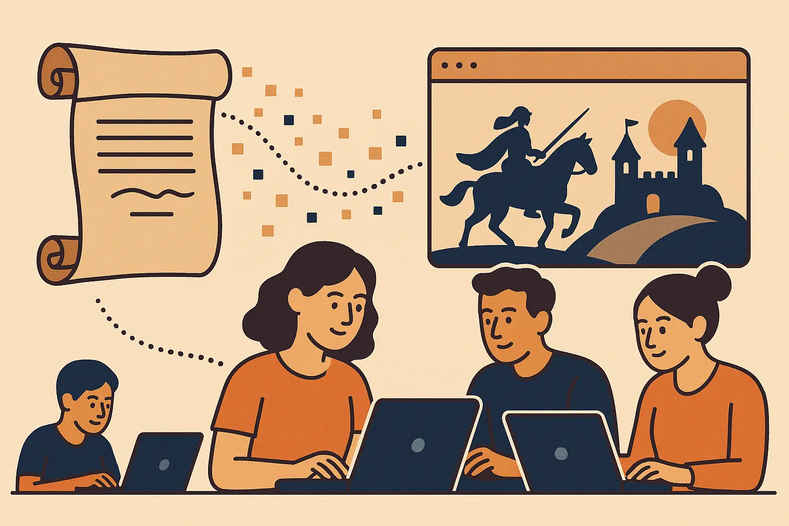 Contemporary storytelling using biblical structures