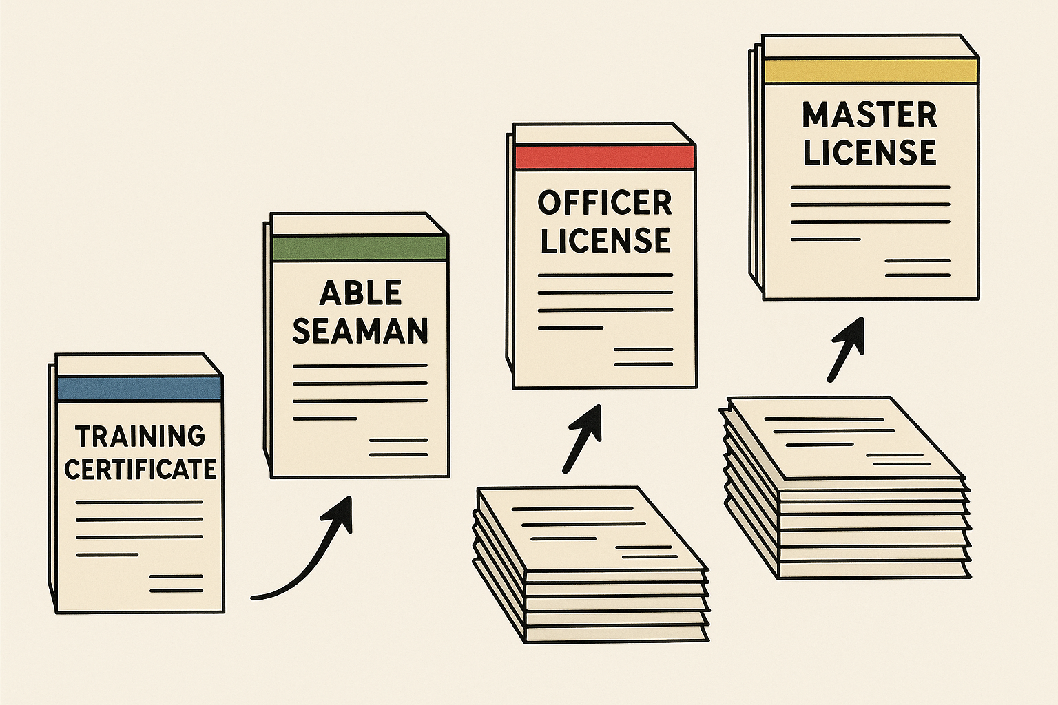 Maritime credentials stacking strategies