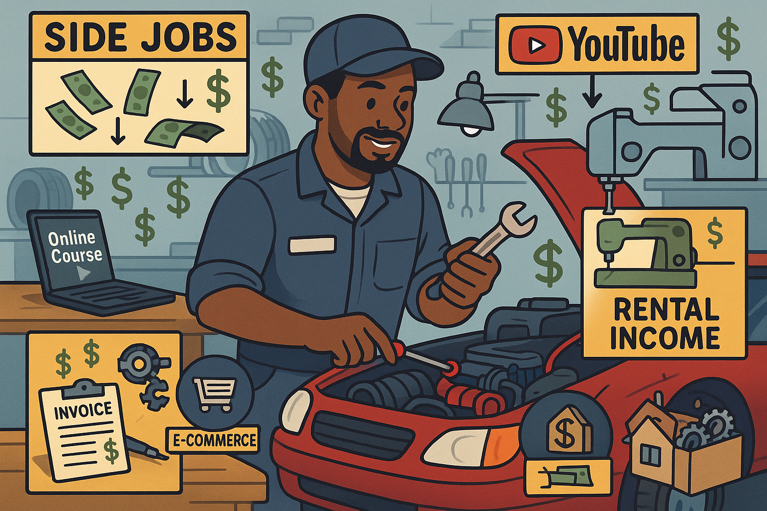 Portfolio career in motorcycle mechanics