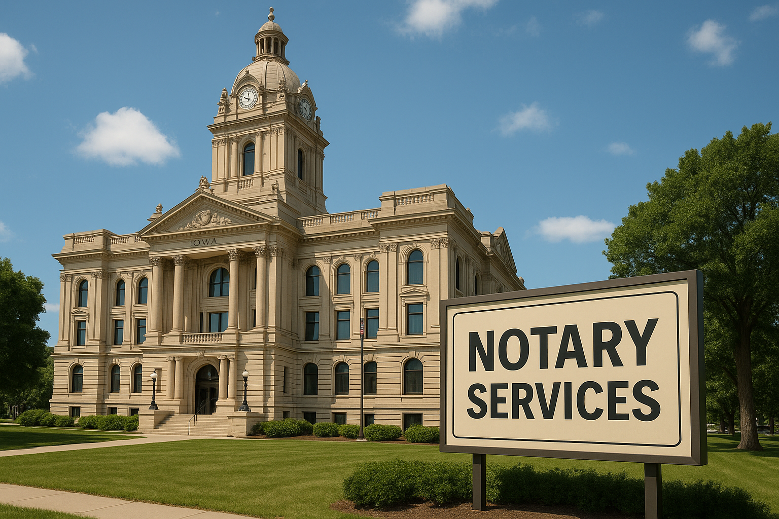 Iowa notary professional network connections