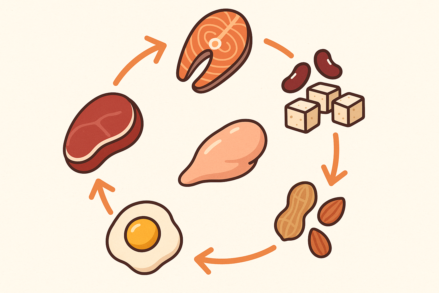 Protein rotation strategy for gastric sleeve