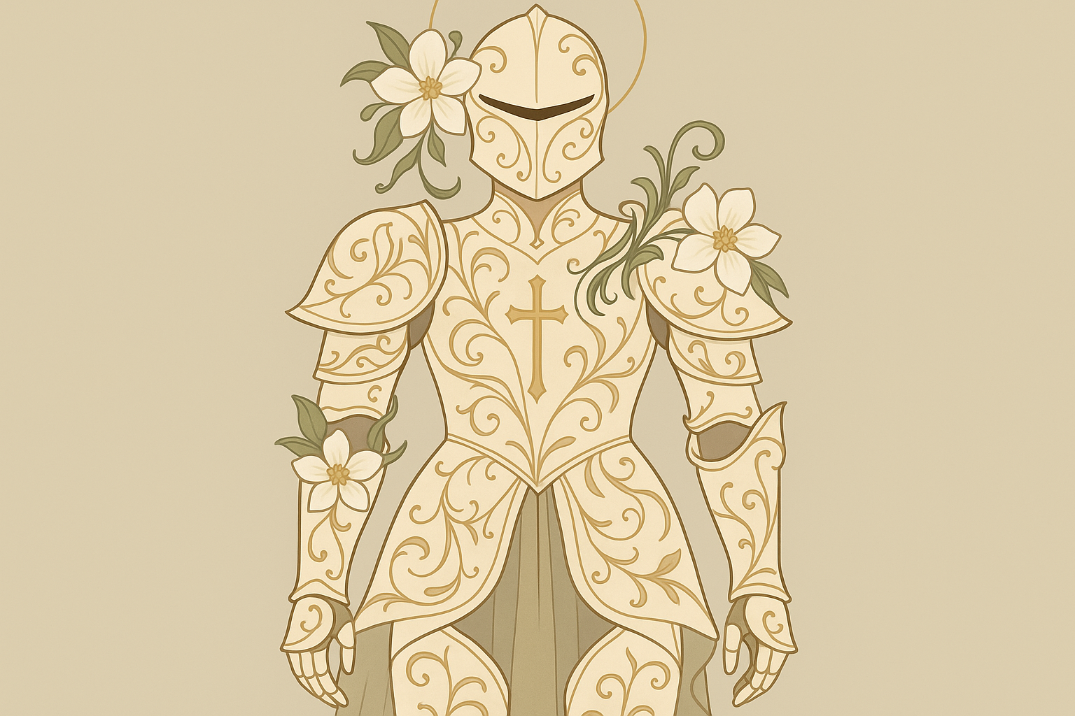 Female-focused armor tattoo designs