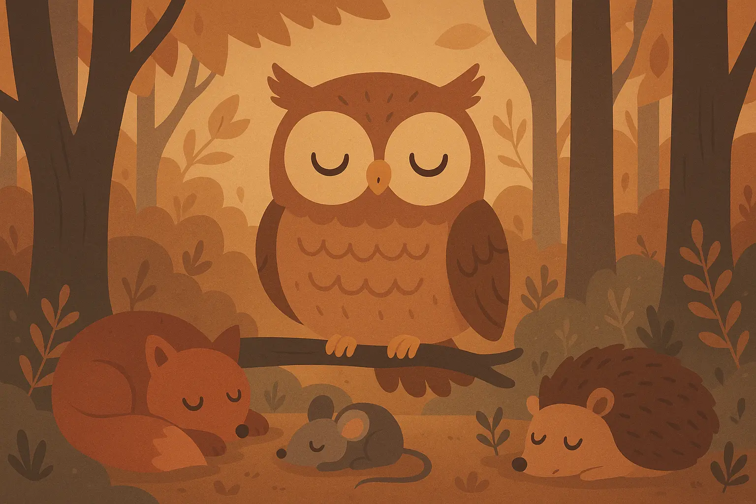 Original bedtime story illustration