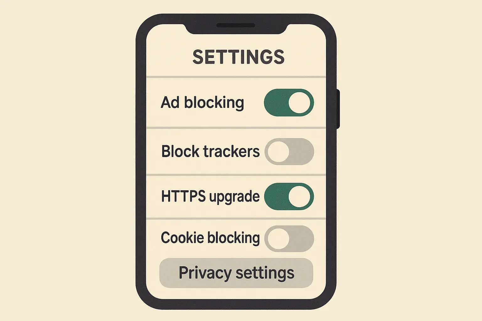 Android settings menu showing app permissions and optimization options