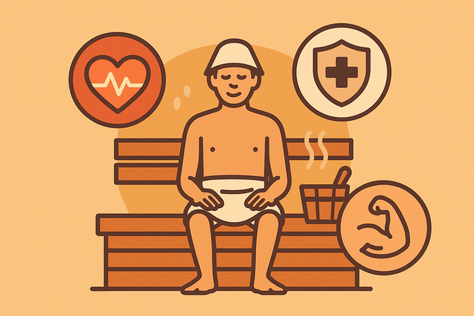 Different sauna durations targeting specific health goals