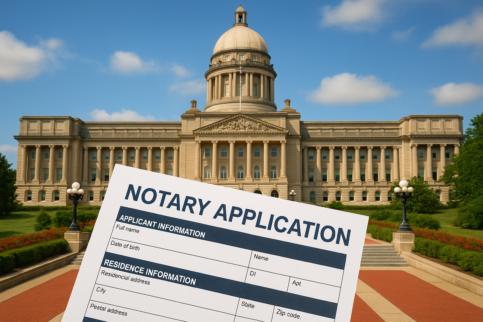 Kentucky notary commission application process