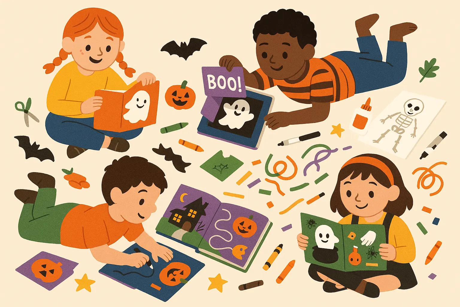 Interactive Halloween stories for children