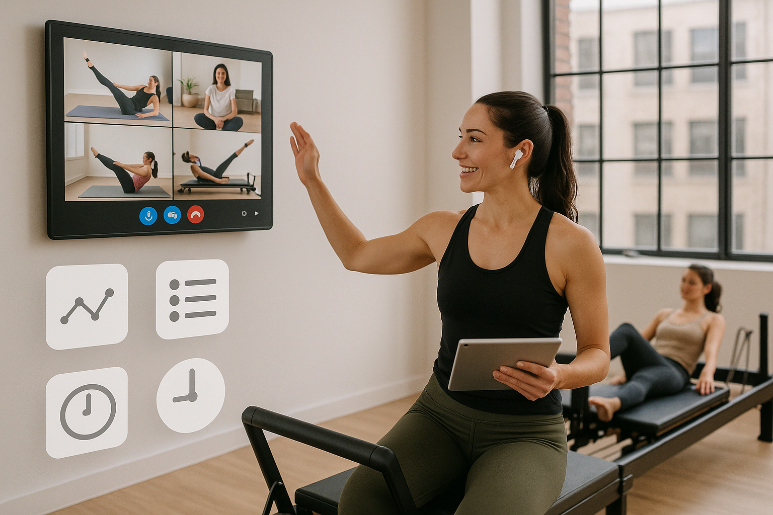 Technology integration in pilates
