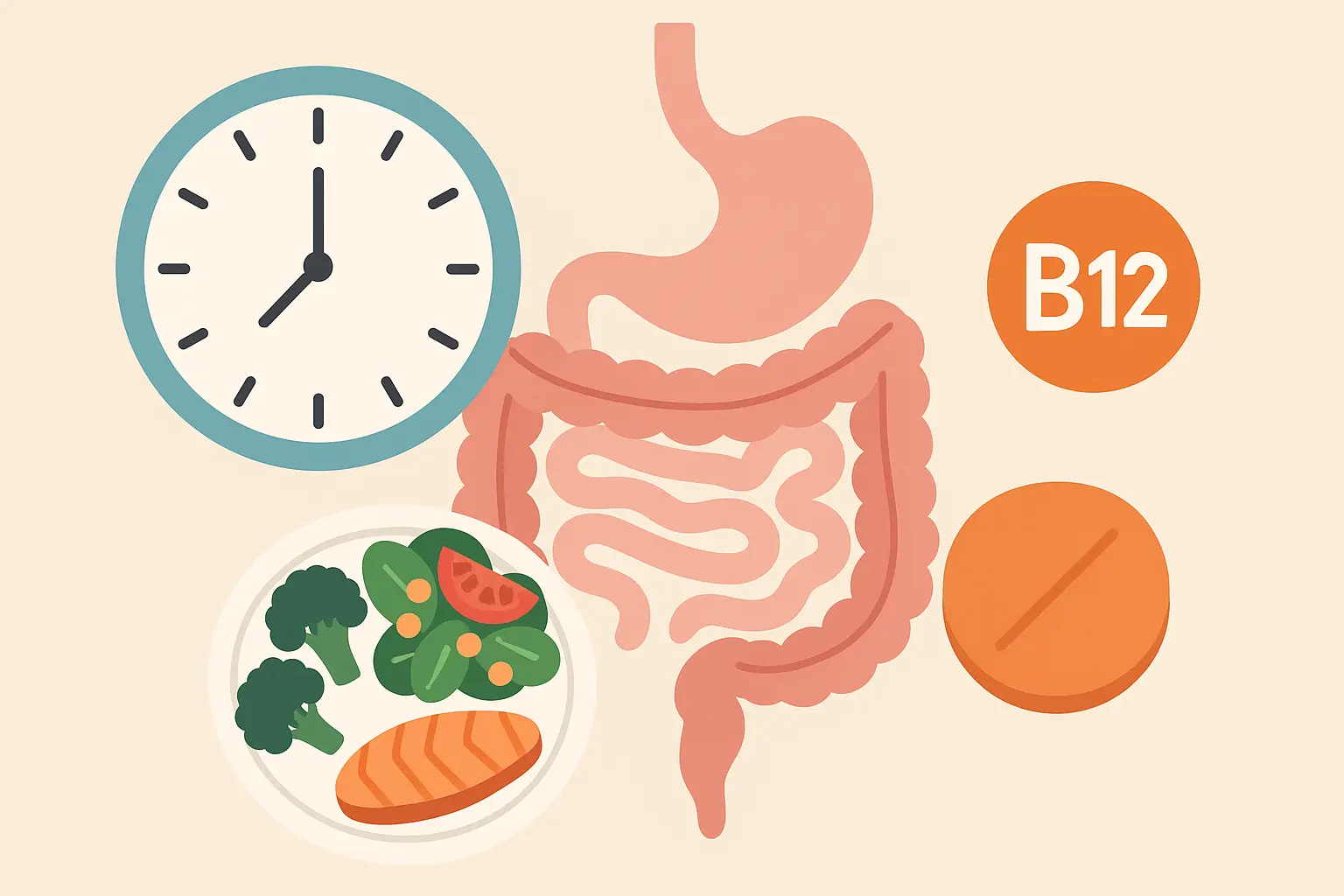 Pre-meal B12 timing strategies
