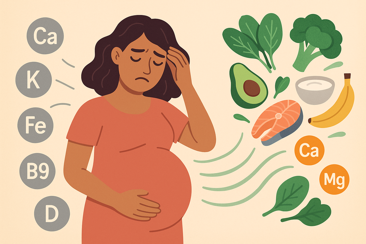 Stress-induced nutrient depletion during pregnancy
