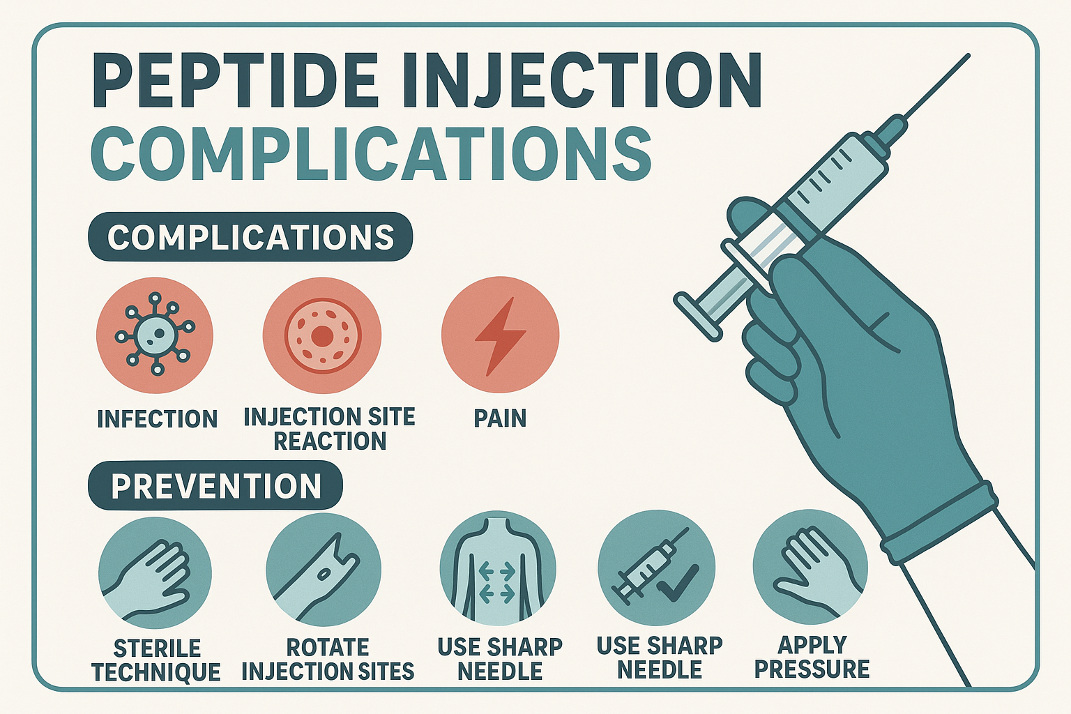 Peptide injection safety protocols