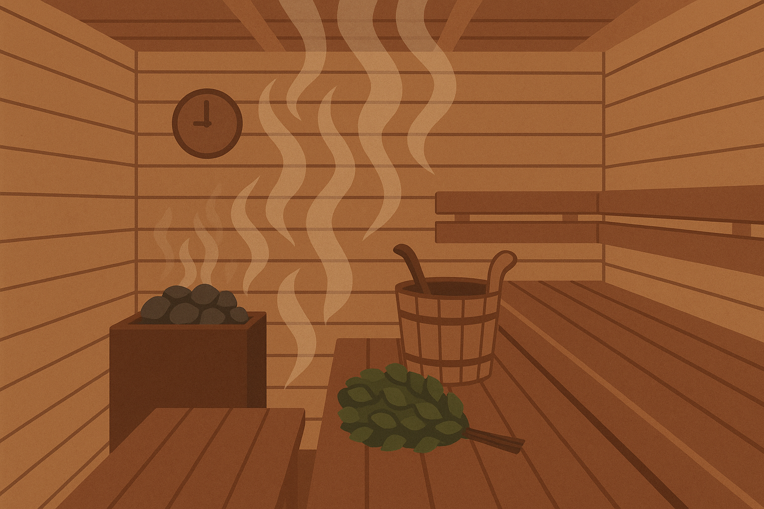 Traditional Finnish sauna sacred space