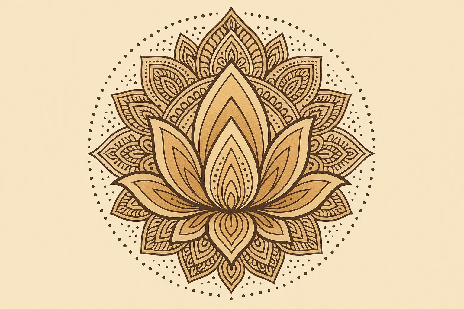 Lotus mandala fusion underboob tattoo design