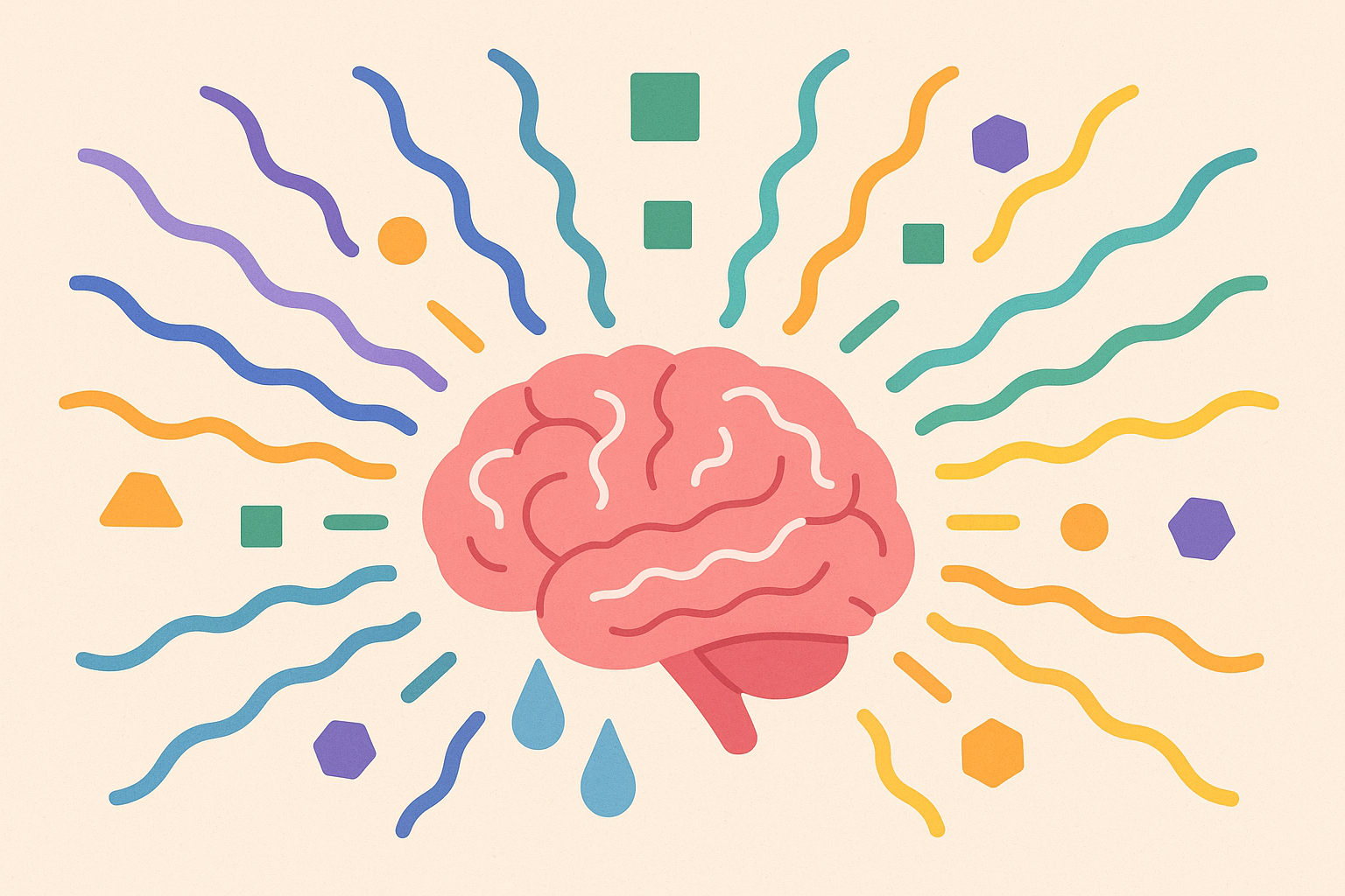 Brain scan showing neurochemical activity during crying