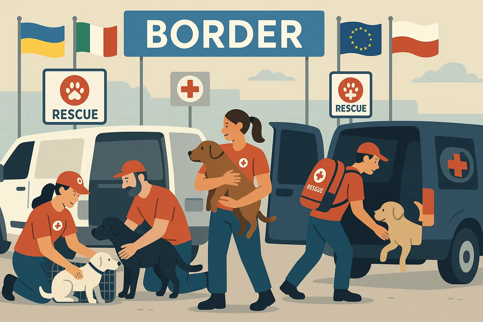 Ukrainian war dogs being rescued from Chernobyl exclusion zone