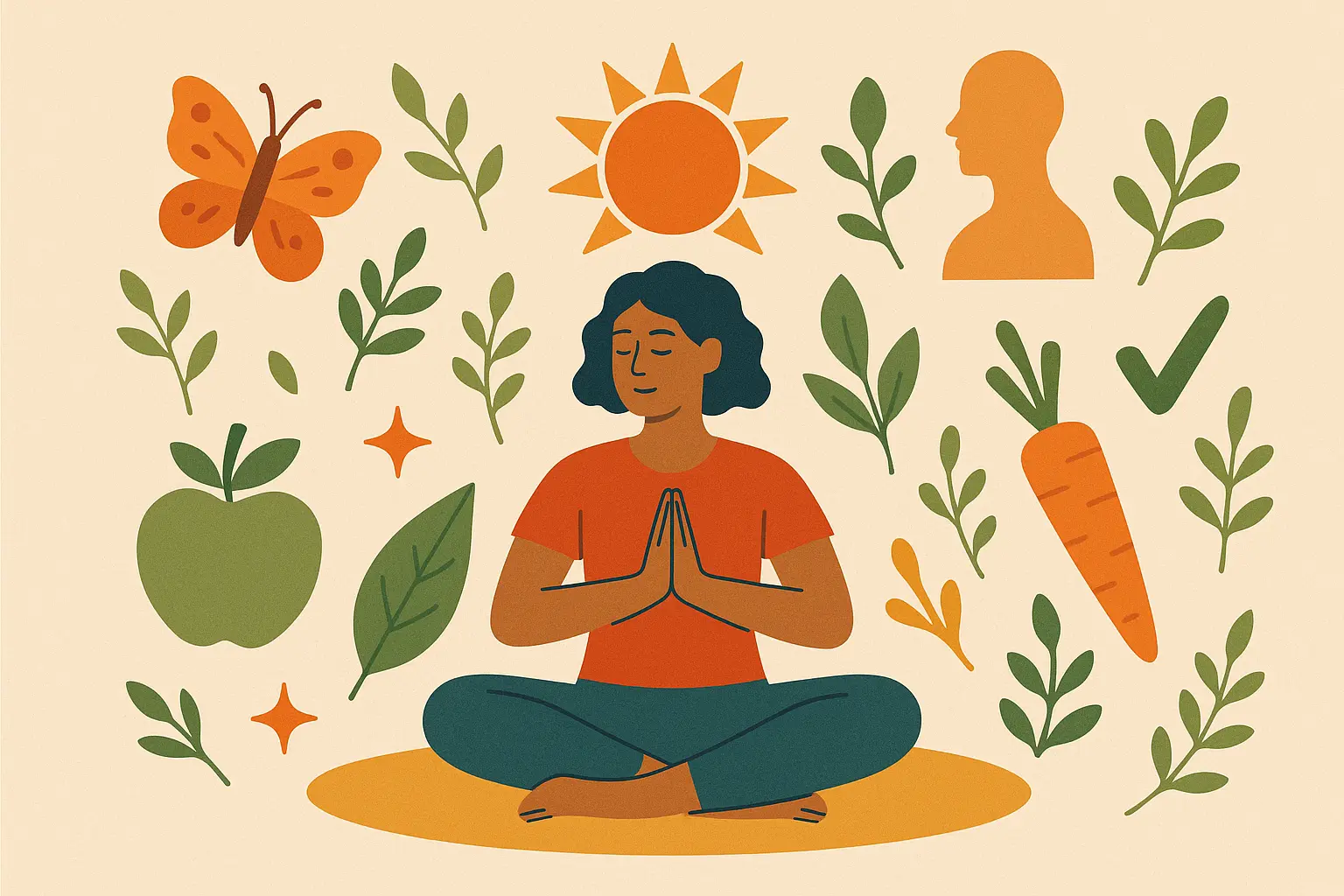 Person practicing healthy lifestyle habits