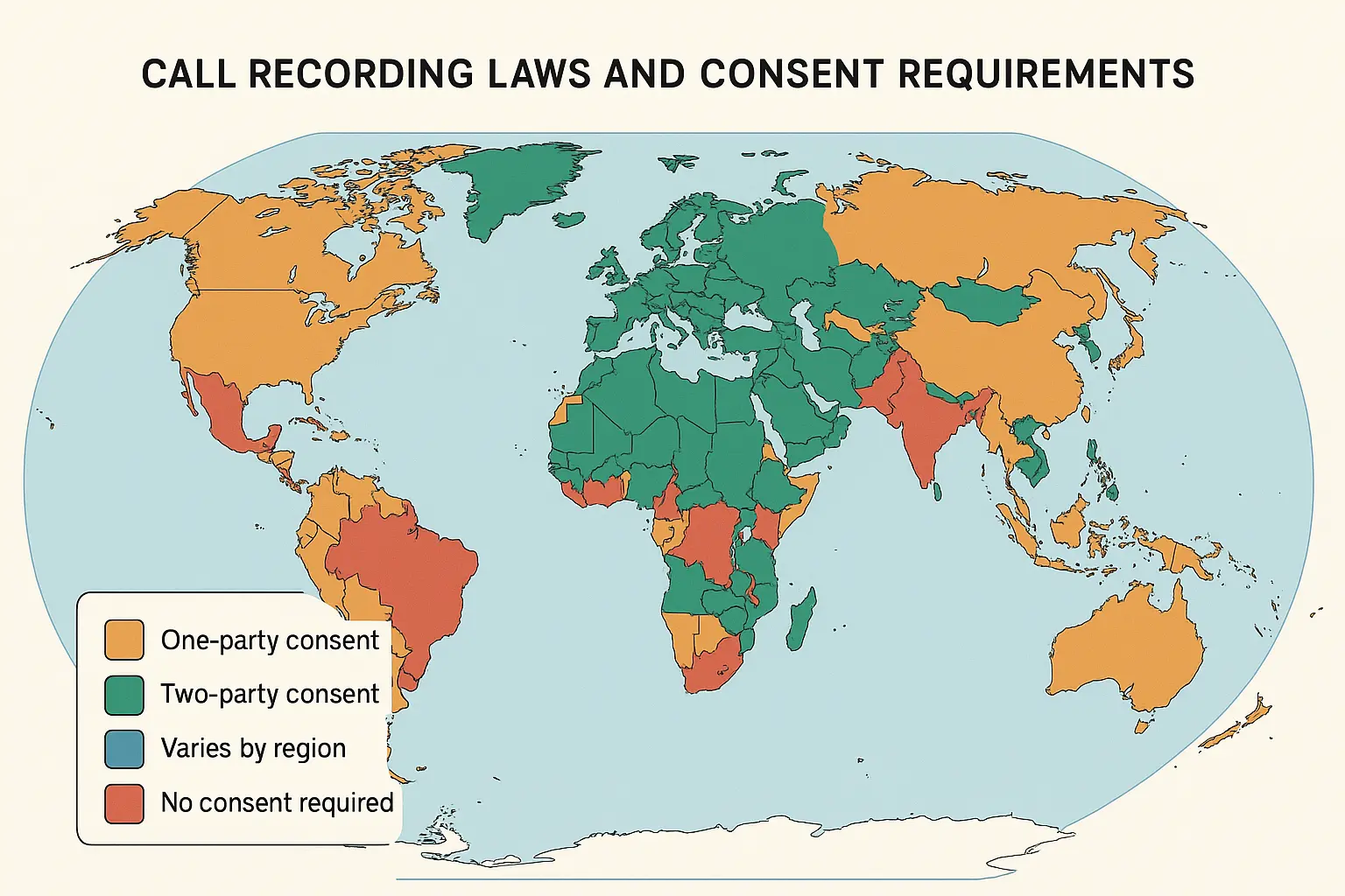 Legal consent requirements for call recording