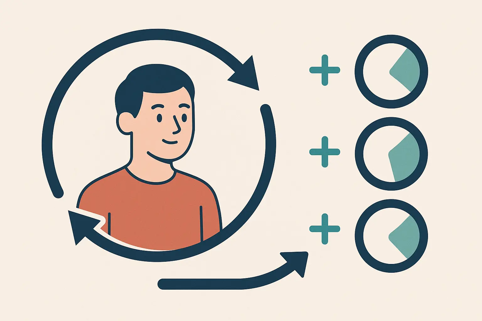 Intervention tracking dashboard showing biomarker improvements