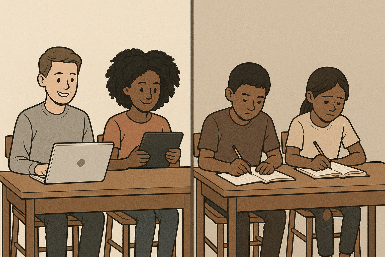 Digital divide affecting students' access to educational technology